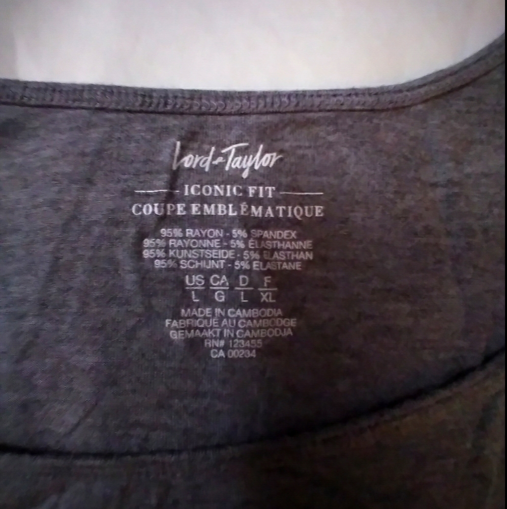 Women gray tank top size L